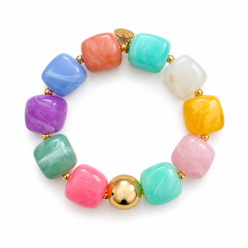 inrosa Armband 'Karo' bunt