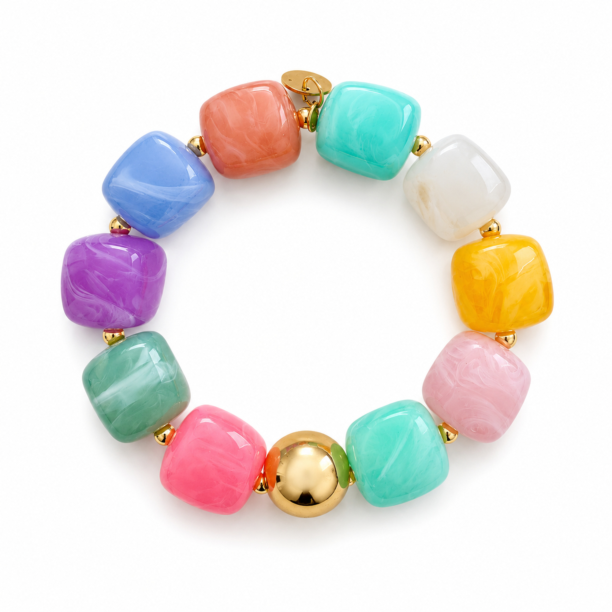 inrosa Armband 'Karo' bunt